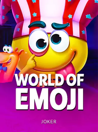 ภาพหน้าปกเกมสล็อต World of Emoji ธีมไอคอนอารมณ์สดใสจาก Joker